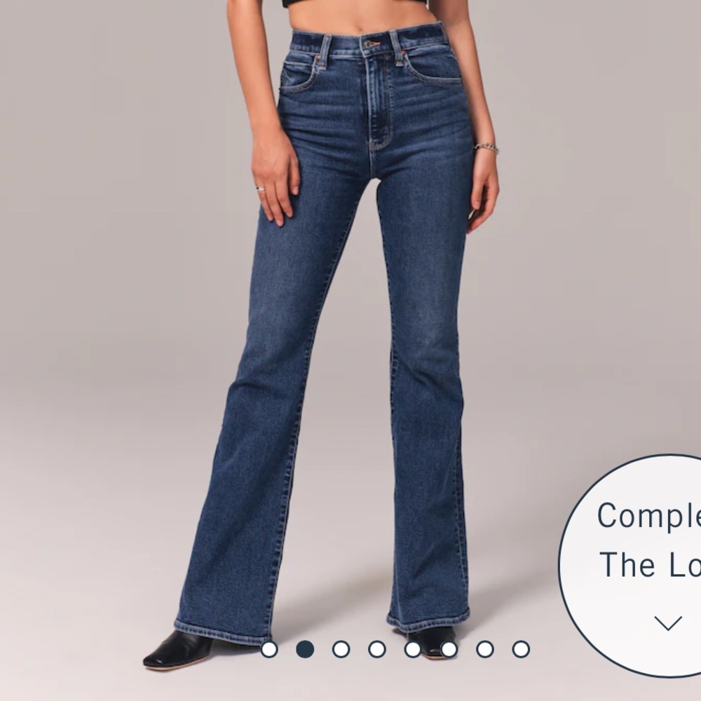 Abercrombie Ultra High Rise Flare Jean Size 26